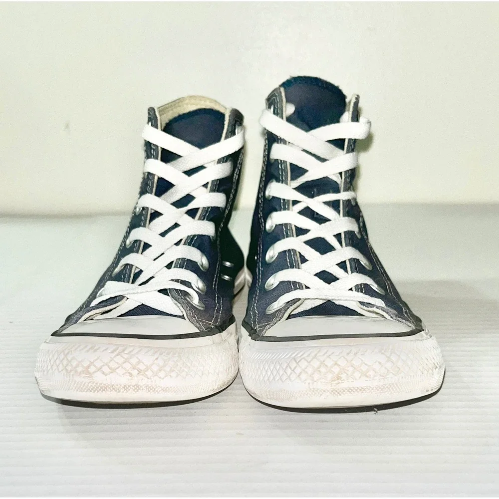 Converse Chuck Taylor Sneakers Womens 7 Navy Blue Mens 5 High Top M9622 Classic - Picture 3 of 8